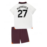 Manchester City Matheus Nunes #27 Replika babykläder Bortaställ Barn 2023-24 Kortärmad (+ korta byxor)
